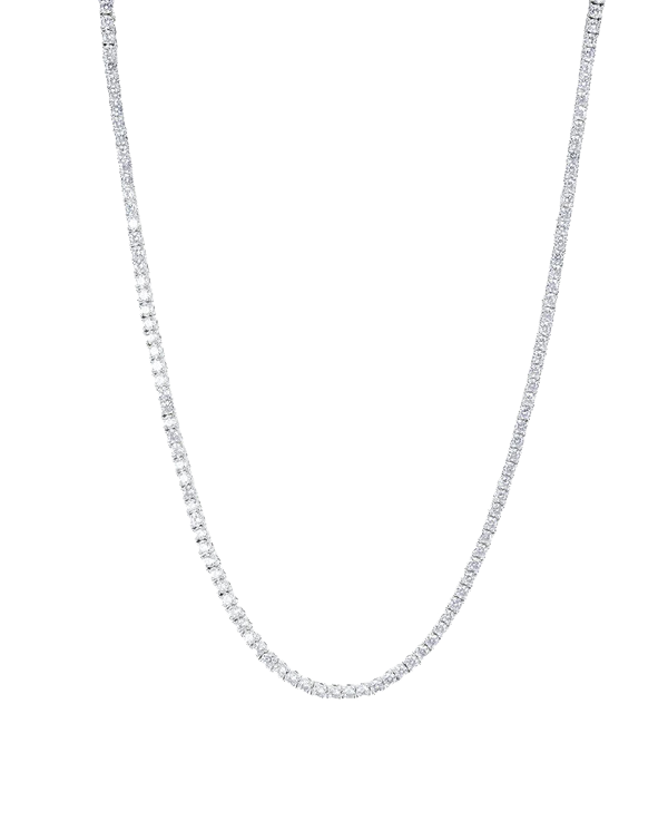 Crystal Zilveren Ketting (4mm)