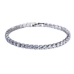 Crystal Zilveren Armband (4mm)