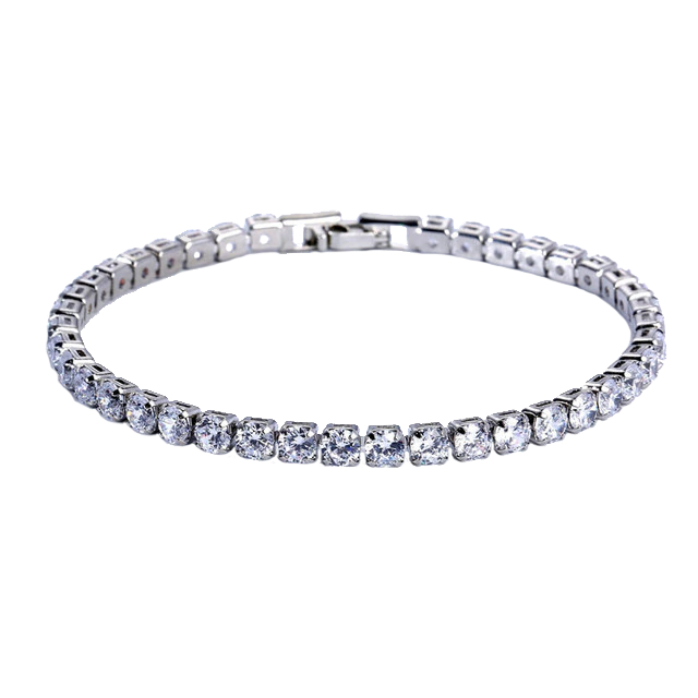 Crystal Zilveren Armband (4mm)