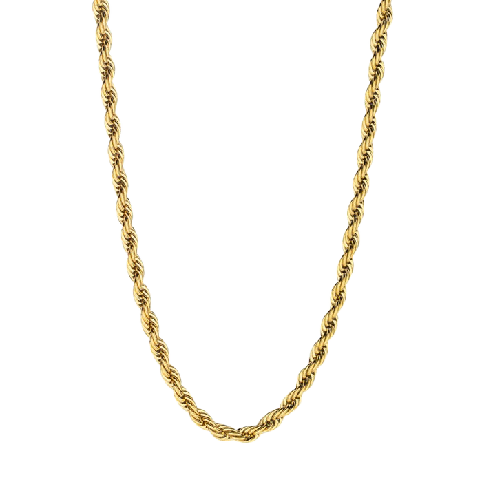 Swirl Gouden ketting (5mm)