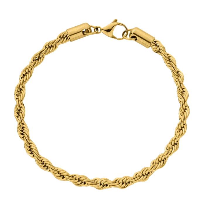 Swirl Gouden Armband (4mm)